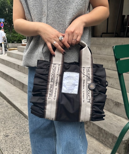 【正規品直輸入】 セール】【THEATRE PRODUCTS】別注フリル2WAYBAG（トートバッグ バッグ