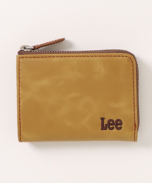 Lee(リー)の「Lee/リー ロゴ刺繍 イタリアンレザー L型ファスナー 小銭入れ(コインケース・メンズ・ブラック/チョコ/ブラウン・FREE)」の1枚目の写真