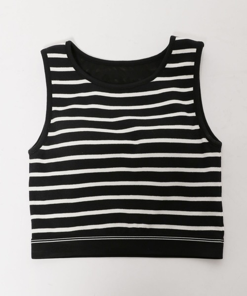 niko and...(ニコアンド)の「ルームドライ/カップ付きクロップドタンクトップ(タンクトップ・レディース・ブラック/オフホワイト/アイボリー・MEDIUM/LARGE)」の10枚目の写真