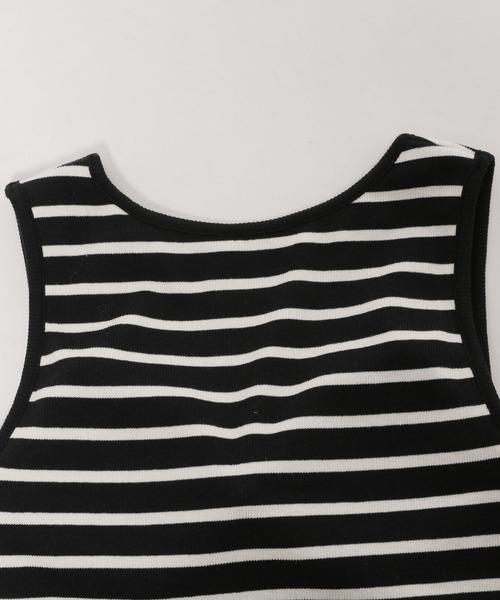 niko and...(ニコアンド)の「ルームドライ/カップ付きクロップドタンクトップ(タンクトップ・レディース・ブラック/オフホワイト/アイボリー・MEDIUM/LARGE)」の12枚目の写真