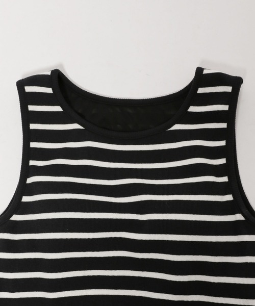 niko and...(ニコアンド)の「ルームドライ/カップ付きクロップドタンクトップ(タンクトップ・レディース・ブラック/オフホワイト/アイボリー・MEDIUM/LARGE)」の13枚目の写真