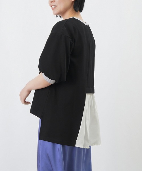 LUCA/LADY LUCK LUCA（ルカ/レディラックルカ）の「LC/LLL かのこリブ切替カットソー / アシメ切り替えドッキングカットソー（Tシャツ/カットソー・レディース・ブラック/グレー/ライトベージュ・FREE）」の10枚目の写真