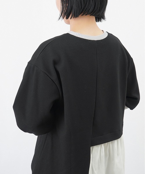 LUCA/LADY LUCK LUCA（ルカ/レディラックルカ）の「LC/LLL かのこリブ切替カットソー / アシメ切り替えドッキングカットソー（Tシャツ/カットソー・レディース・ブラック/グレー/ライトベージュ・FREE）」の14枚目の写真