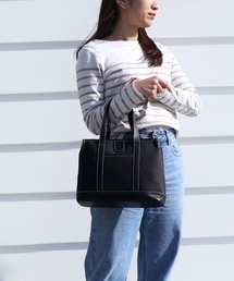 mieno（ミエノ）の「[mieno]仕切り付きミニトートバッグ（トートバッグ）」