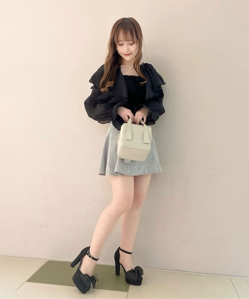 ESPERANZA(エスペランサ)の「アッパーシフォンリボンパンプス 結婚式二次会 パーティー 24SS(パンプス・レディース・ベージュ系2/グレー系2/ブラック系2・22.0cm/22.5cm/23.0cm/23.5cm/24.0cm/24.5cm)」の17枚目の写真
