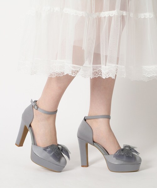 ESPERANZA(エスペランサ)の「アッパーシフォンリボンパンプス 結婚式二次会 パーティー 24SS(パンプス・レディース・ベージュ系2/グレー系2/ブラック系2・22.0cm/22.5cm/23.0cm/23.5cm/24.0cm/24.5cm)」の18枚目の写真