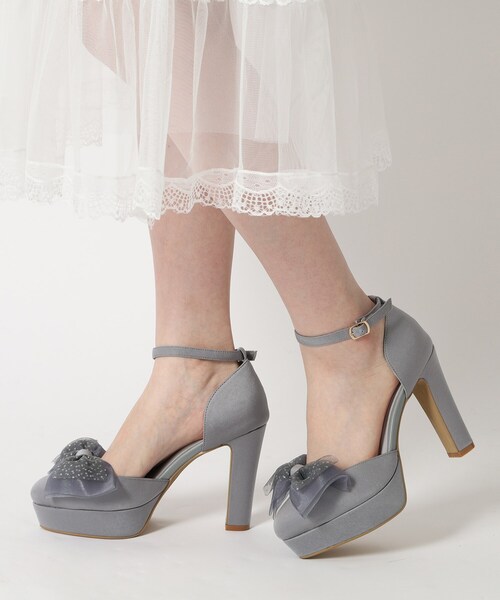 ESPERANZA(エスペランサ)の「アッパーシフォンリボンパンプス 結婚式二次会 パーティー 24SS(パンプス・レディース・ベージュ系2/グレー系2/ブラック系2・22.0cm/22.5cm/23.0cm/23.5cm/24.0cm/24.5cm)」の19枚目の写真