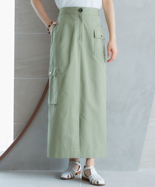 miclat（ミクラ）の「大きいサイズ　カーゴスカート　miclat（スカート・レディース・カーキ/ブラック・4L/3L/LL/L/5L）」の3枚目の写真