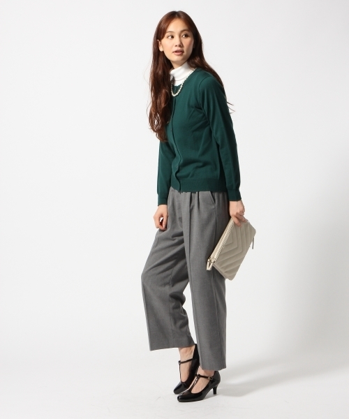 GLOBAL WORK（グローバルワーク）の「【人気の定番】１２ゲージウールクルーカーデ長袖/561623（カーディガン/ボレロ・レディース・イエロー/グリーン/レッド/その他/グレー/ブルー/ブラック・LARGE/SMALL/MEDIUM）」の19枚目の写真