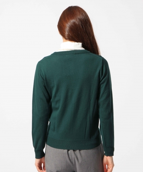 GLOBAL WORK（グローバルワーク）の「【人気の定番】１２ゲージウールクルーカーデ長袖/561623（カーディガン/ボレロ・レディース・イエロー/グリーン/レッド/その他/グレー/ブルー/ブラック・LARGE/SMALL/MEDIUM）」の22枚目の写真