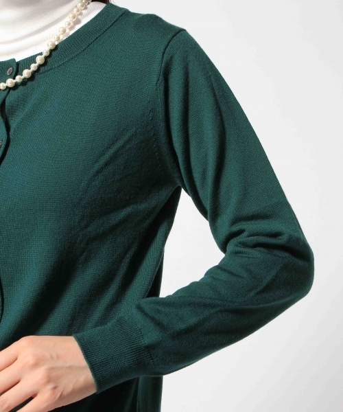 GLOBAL WORK（グローバルワーク）の「【人気の定番】１２ゲージウールクルーカーデ長袖/561623（カーディガン/ボレロ・レディース・イエロー/グリーン/レッド/その他/グレー/ブルー/ブラック・LARGE/SMALL/MEDIUM）」の14枚目の写真