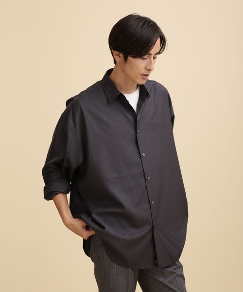 TRワイドレギュラーカラーシャツ（シャツ/ブラウス）｜NANO universe