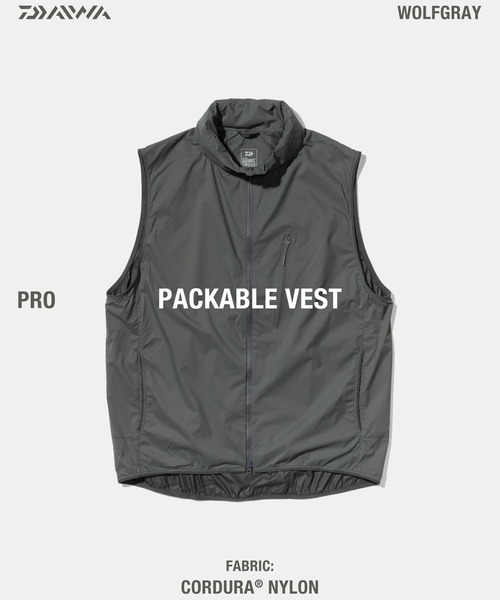 トップス DAIWA LIFESTYLE PRO CORDURA PACKABLEVEST DAIWA LIFESTYLE/ダイワライフスタイル Packable Vest CORDURA [Wolf Grey]