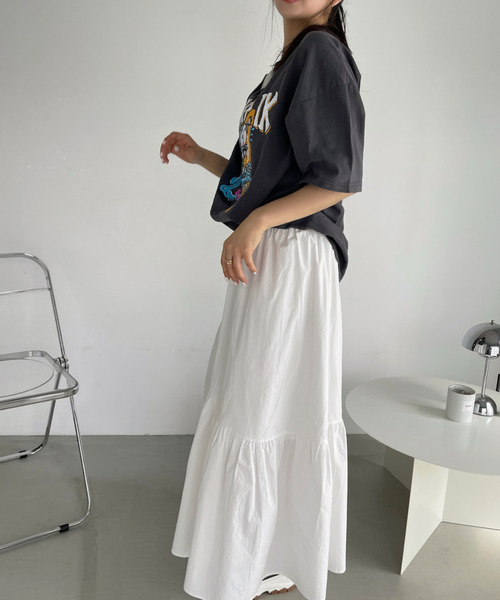 Ada.(エイダ)の「AIR WALK ピグメント加工 半袖 プリント モンスター Tシャツ(Tシャツ/カットソー・レディース・ブラック/ネイビー/オフホワイト・M/L)」の13枚目の写真