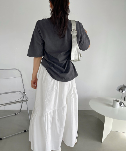 Ada.(エイダ)の「AIR WALK ピグメント加工 半袖 プリント モンスター Tシャツ(Tシャツ/カットソー・レディース・ブラック/ネイビー/オフホワイト・M/L)」の14枚目の写真