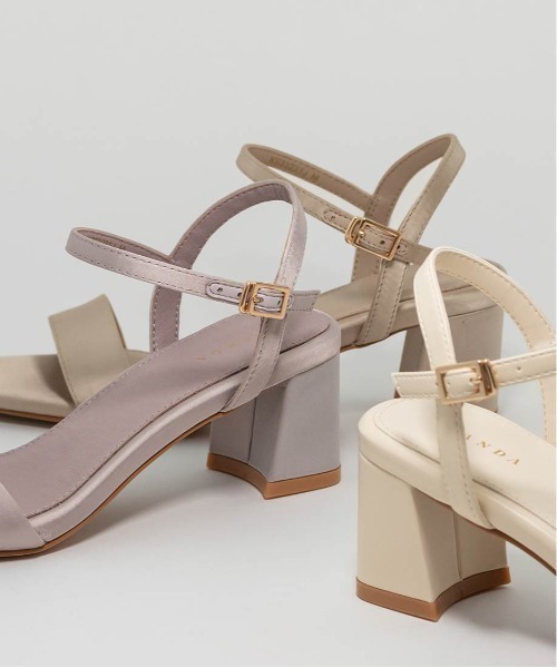 セール】メタルトゥストラップサンダル（サンダル）｜RANDA（ランダ