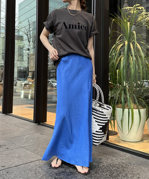 DouDou（ドゥドゥ）の「【WEB限定】AmicoフロッキーロゴTEE（Tシャツ/カットソー・レディース・ホワイト/ネイビー/チャコールグレー・FREE）」の17枚目の写真