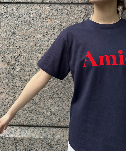 セール】【WEB限定】AmicoフロッキーロゴTEE（Tシャツ