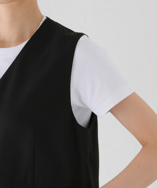 JOURNAL STANDARD relume(ジャーナルスタンダード レリューム)の「T/R ツイルコンパクトベスト(ベスト・レディース・ブラック/ベージュ・FREE)」の10枚目の写真