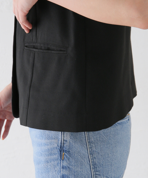 JOURNAL STANDARD relume(ジャーナルスタンダード レリューム)の「T/R ツイルコンパクトベスト(ベスト・レディース・ブラック/ベージュ・FREE)」の14枚目の写真