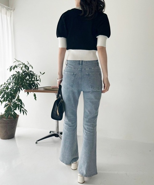 one after another NICE CLAUP(ワンアフターアナザーナイスクラップ)の「【OTONA NICE】配色ニットカーディガン(ニット/セーター・レディース・ホワイト×ブラック/ブラック×ホワイト/グレー×ホワイト・FREE)」の20枚目の写真