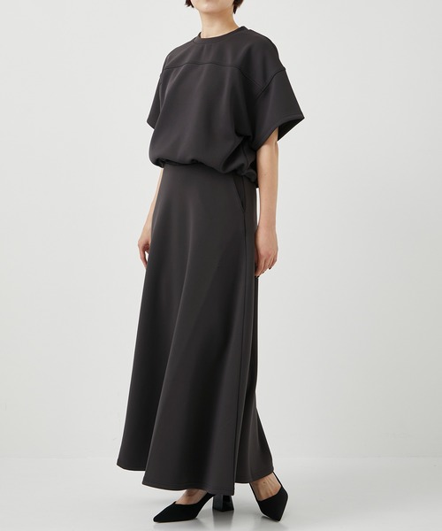 CITY TOKYO(シティトウキョウ)の「<セットアップ対応><洗濯機洗い可能><UVカット><接触冷感>アクアスーティングジャージフレアースカート(スカート・レディース・カーキ/ライトグレー/ダークグレー・1/2)」の10枚目の写真