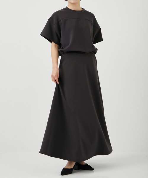 CITY TOKYO(シティトウキョウ)の「<セットアップ対応><洗濯機洗い可能><UVカット><接触冷感>アクアスーティングジャージフレアースカート(スカート・レディース・カーキ/ライトグレー/ダークグレー・1/2)」の12枚目の写真