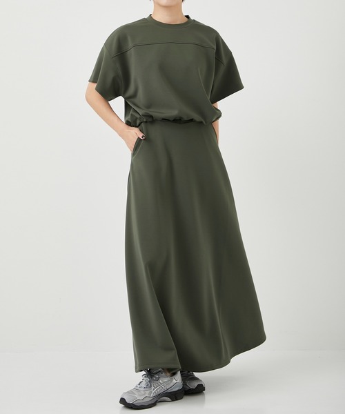 CITY TOKYO(シティトウキョウ)の「<セットアップ対応><洗濯機洗い可能><UVカット><接触冷感>アクアスーティングジャージフレアースカート(スカート・レディース・カーキ/ライトグレー/ダークグレー・1/2)」の22枚目の写真