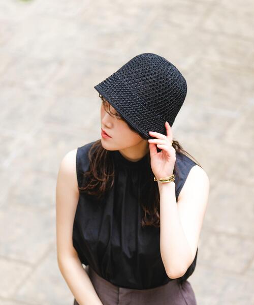 RODE SKO(ロデスコ)の「透かし柄ベルハット(ハット・レディース・ブラック/ナチュラル/キャメル・ONE)」の2枚目の写真
