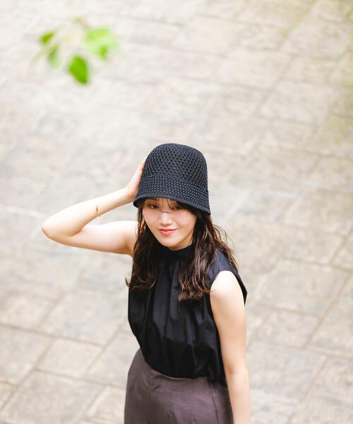 RODE SKO(ロデスコ)の「透かし柄ベルハット(ハット・レディース・ブラック/ナチュラル/キャメル・ONE)」の14枚目の写真