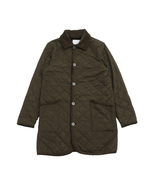 SEVENDAYS=SUNDAY(セブンデイズサンデイ)の「ポリタフタ キルティング裏ボアコート(ピーコート・メンズ・ブラック/カーキ・MEDIUM/SMALL/LARGE)」の2枚目の写真