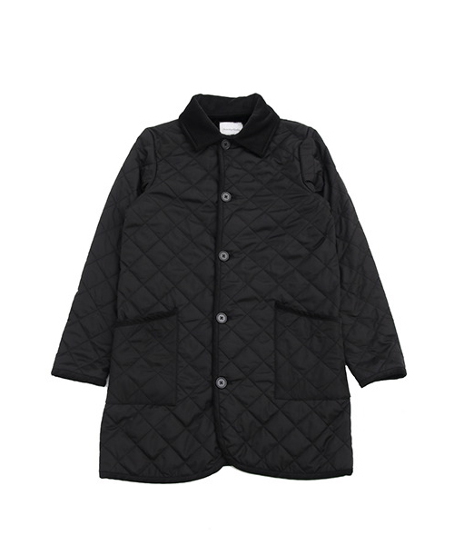 SEVENDAYS=SUNDAY(セブンデイズサンデイ)の「ポリタフタ キルティング裏ボアコート(ピーコート・メンズ・ブラック/カーキ・MEDIUM/SMALL/LARGE)」の1枚目の写真