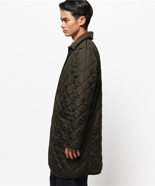 SEVENDAYS=SUNDAY(セブンデイズサンデイ)の「ポリタフタ キルティング裏ボアコート(ピーコート・メンズ・ブラック/カーキ・MEDIUM/SMALL/LARGE)」の8枚目の写真