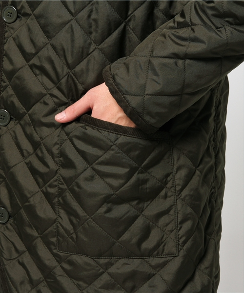 SEVENDAYS=SUNDAY(セブンデイズサンデイ)の「ポリタフタ キルティング裏ボアコート(ピーコート・メンズ・ブラック/カーキ・MEDIUM/SMALL/LARGE)」の5枚目の写真