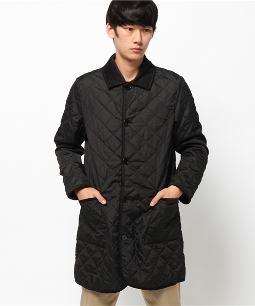 SEVENDAYS=SUNDAY(セブンデイズサンデイ)の「ポリタフタ キルティング裏ボアコート(ピーコート・メンズ・ブラック/カーキ・MEDIUM/SMALL/LARGE)」の10枚目の写真
