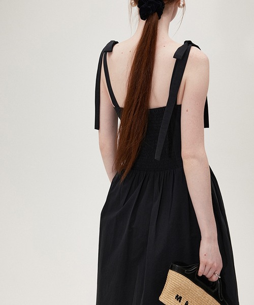フロントリボンフラワーOP（ブラック） Halloween Supersoft Essentials Plain Lace Panel Open Front