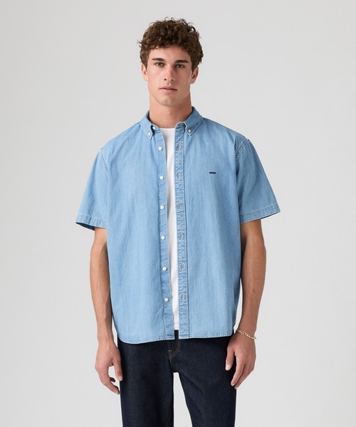 Levi's(リーバイス)の「Levi's/リーバイス オーセンティック ボタンダウンシャツ(シャツ/ブラウス・メンズ・インディゴブルー・XL/S/M/L)」の2枚目の写真