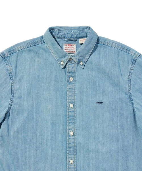 Levi's(リーバイス)の「Levi's/リーバイス オーセンティック ボタンダウンシャツ(シャツ/ブラウス・メンズ・インディゴブルー・XL/S/M/L)」の6枚目の写真