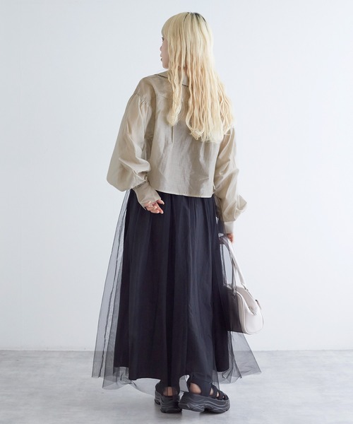 w closet（ダブルクローゼット）の「シアーリボンブラウス