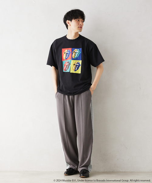JOURNAL STANDARD relume（ジャーナルスタンダード　レリューム）の「THE ROLLING STONES / ローリングストーンズ 別注 NEW  VINTAGE Tシャツ（Tシャツ/カットソー・メンズ・ブラック×ブラック/ブラック系その他/ホワイト/ホワイト系その他/ブラックミックス/ブラック・LARGE/MEDIUM）」の16枚目の写真