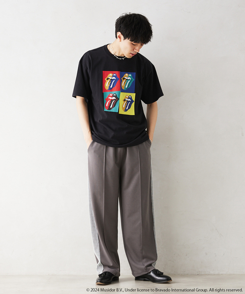 JOURNAL STANDARD relume（ジャーナルスタンダード　レリューム）の「THE ROLLING STONES / ローリングストーンズ 別注 NEW  VINTAGE Tシャツ（Tシャツ/カットソー・メンズ・ブラック×ブラック/ブラック系その他/ホワイト/ホワイト系その他/ブラックミックス/ブラック・LARGE/MEDIUM）」の12枚目の写真