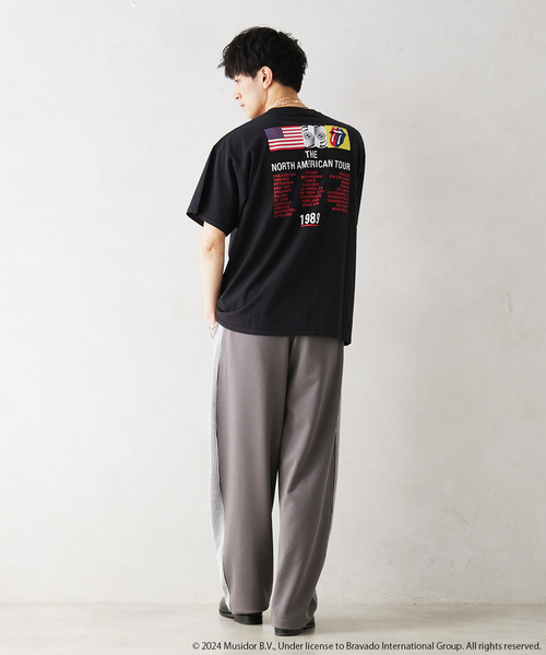 JOURNAL STANDARD relume（ジャーナルスタンダード　レリューム）の「THE ROLLING STONES / ローリングストーンズ 別注 NEW  VINTAGE Tシャツ（Tシャツ/カットソー・メンズ・ブラック×ブラック/ブラック系その他/ホワイト/ホワイト系その他/ブラックミックス/ブラック・LARGE/MEDIUM）」の10枚目の写真