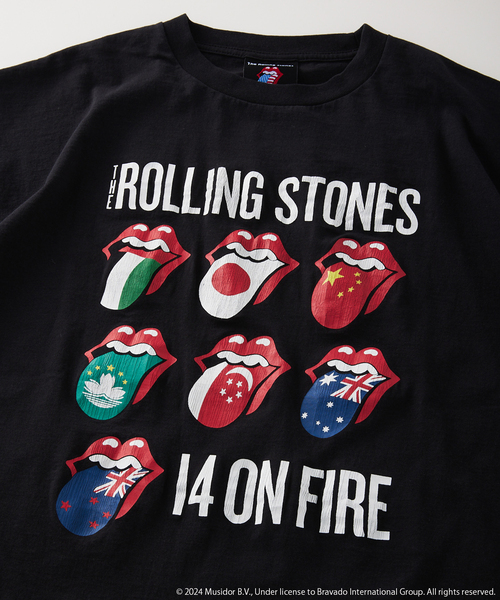 ローリングストーンズ 刺繍 ユニフォーム Tシャツ Rolling Stones THE ROLLING STONES×JACKROSE Tattoo You サガラ刺繍 半袖Tシャツ