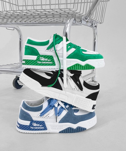 MGV(エムジーヴィー)の「Two-Tone Logo Sneakers(スニーカー・メンズ・ブラック/ブルー/グリーン・LARGE/X-LARGE/MEDIUM)」の8枚目の写真