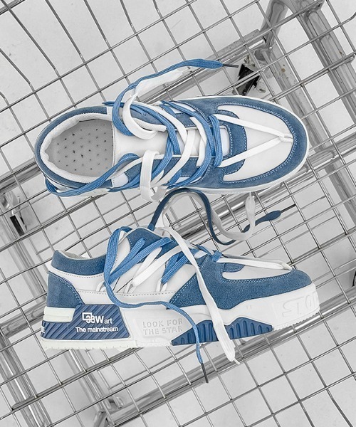 MGV(エムジーヴィー)の「Two-Tone Logo Sneakers(スニーカー・メンズ・ブラック/ブルー/グリーン・LARGE/X-LARGE/MEDIUM)」の13枚目の写真