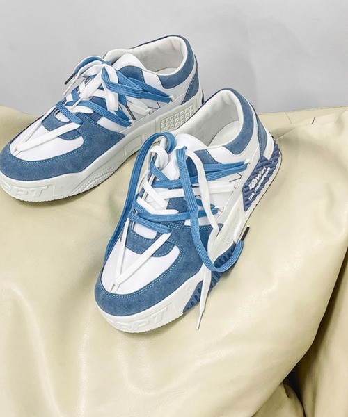 MGV(エムジーヴィー)の「Two-Tone Logo Sneakers(スニーカー・メンズ・ブラック/ブルー/グリーン・LARGE/X-LARGE/MEDIUM)」の14枚目の写真