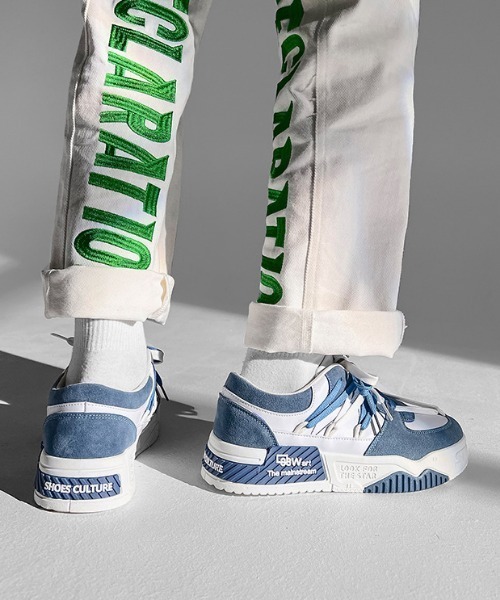 MGV(エムジーヴィー)の「Two-Tone Logo Sneakers(スニーカー・メンズ・ブラック/ブルー/グリーン・LARGE/X-LARGE/MEDIUM)」の17枚目の写真