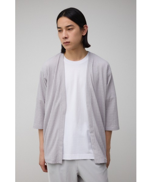 AZUL by moussy（アズールバイマウジー）の「ビッグサッカーライトトッパー（カーディガン/ボレロ・メンズ・ブラック/ライトブルー/ライトグレー・LARGE/MEDIUM）」の22枚目の写真