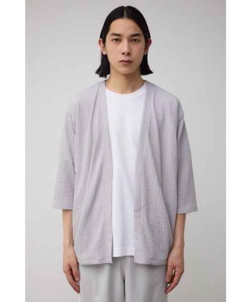 AZUL by moussy（アズールバイマウジー）の「ビッグサッカーライトトッパー（カーディガン/ボレロ・メンズ・ブラック/ライトブルー/ライトグレー・LARGE/MEDIUM）」の20枚目の写真