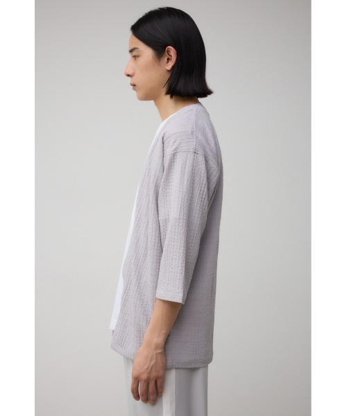 AZUL by moussy（アズールバイマウジー）の「ビッグサッカーライトトッパー（カーディガン/ボレロ・メンズ・ブラック/ライトブルー/ライトグレー・LARGE/MEDIUM）」の19枚目の写真